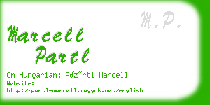 marcell partl business card